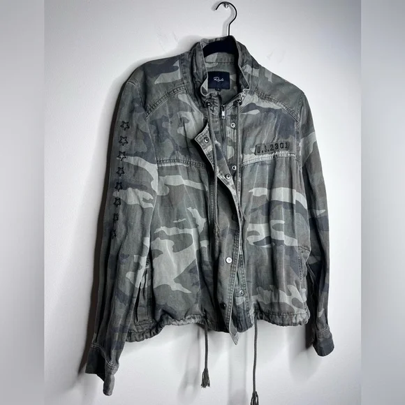 Rails Camouflage Tennessee Jacket stars Utility Military Large - Picture 5 of 15